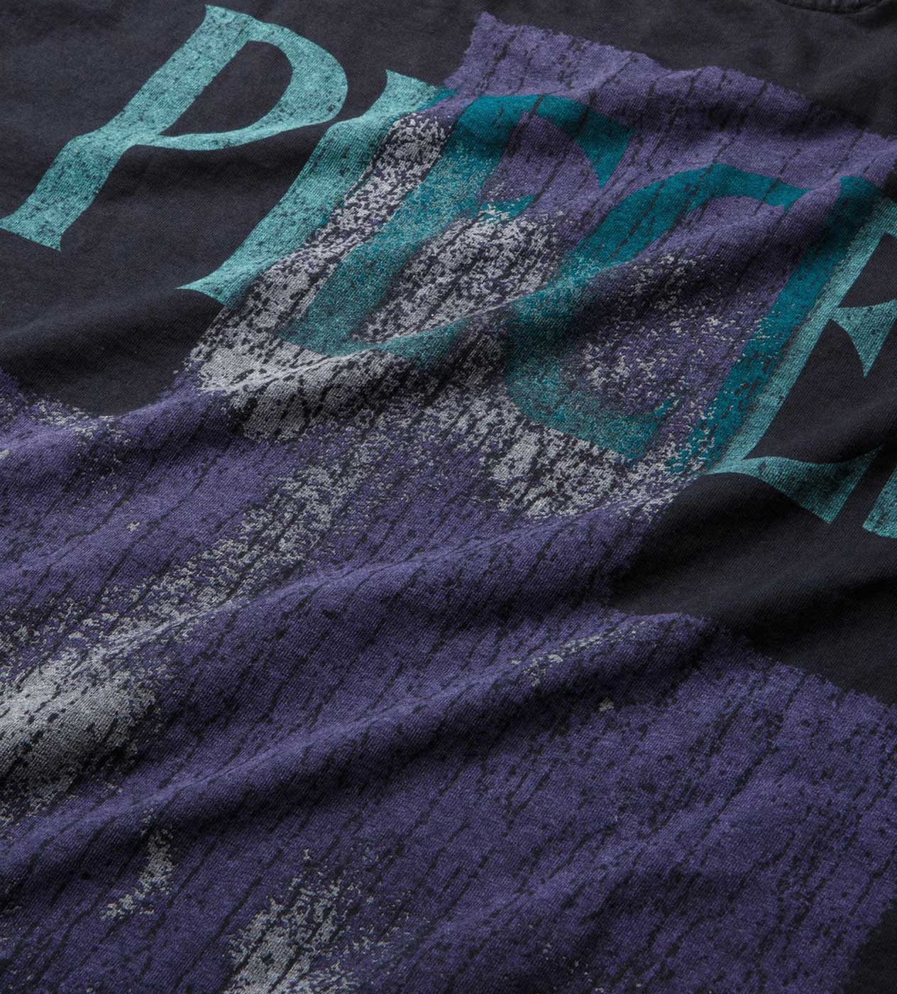 Pieces Nothing But Shadows Tee Vintage Black Close Front