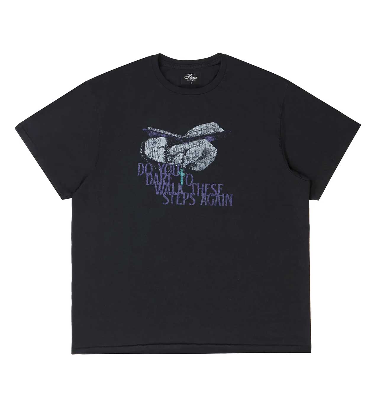 Pieces Nothing But Shadows Tee Vintage Black Front