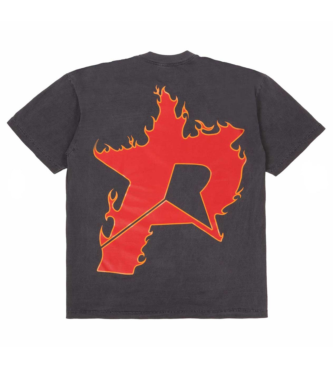 Product Image Of Pieces Star Flame Tee Red Black Back