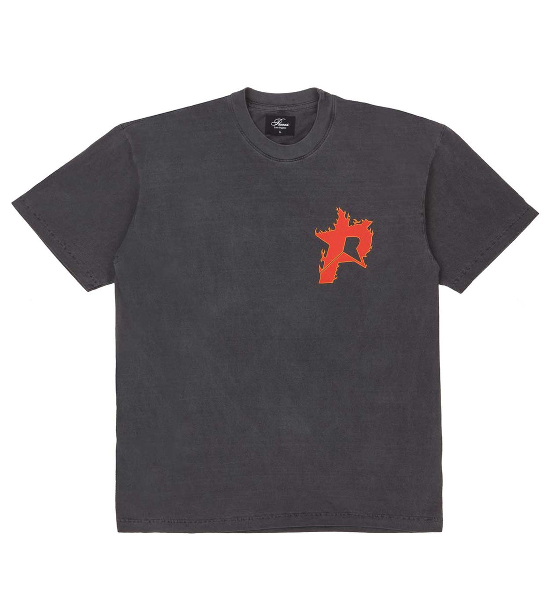 Product Image Of Pieces Star Flame Tee Red Black Front