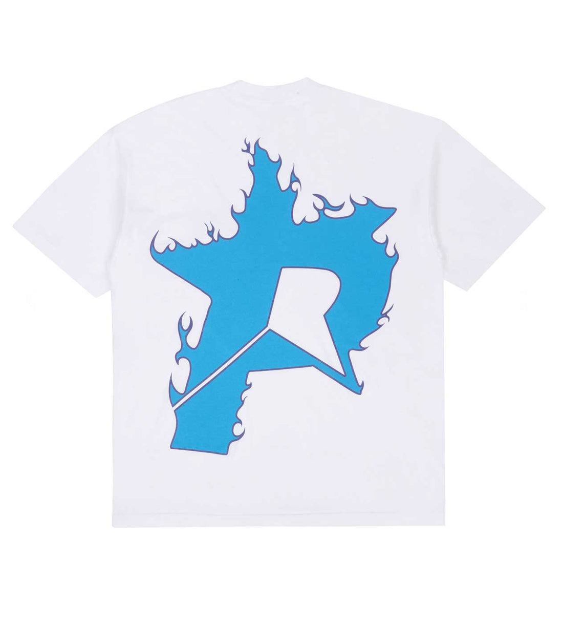 Product Image Of Pieces Star Flame Tee Blue White Back Tee