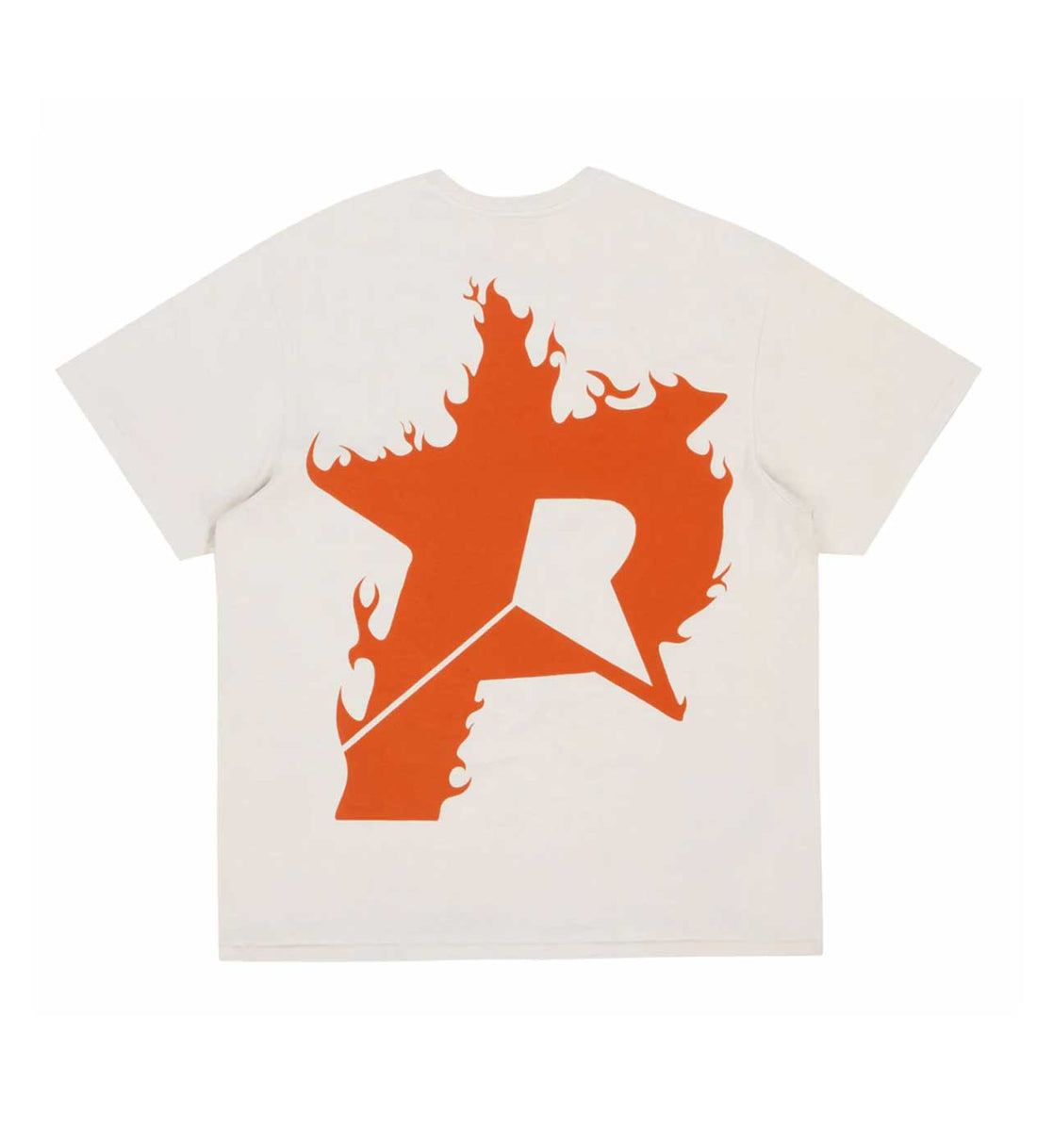 Pieces Star Flames Tee Burnt Orange Back View