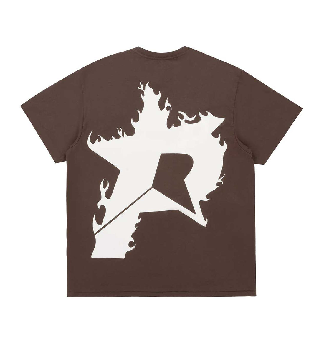 Product Image Of Pieces Star Flames Tee Chocolate Back View