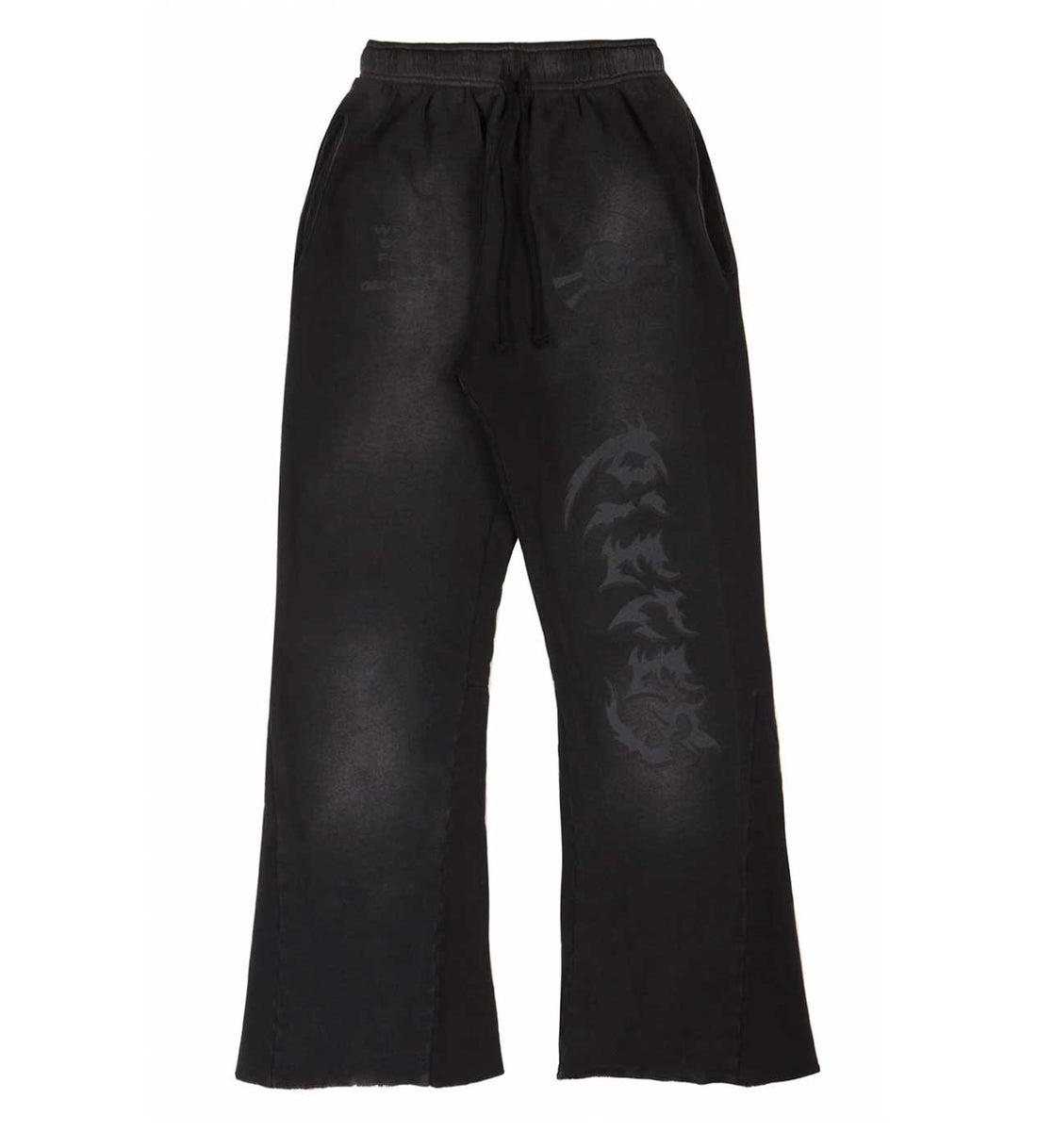 Product Image Of Pieces Studios Flared Sweatpants Vintage Black Front