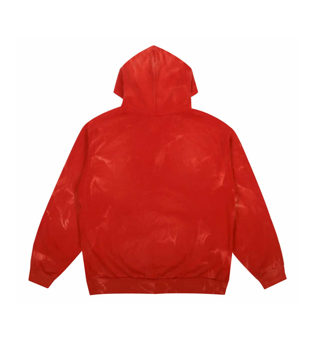 Product Image of Pieces Sun Faded Zip Up Sweatshirt Lava Red Back View
