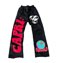 Project Capri Denim Flare Sweatpants Black/Red