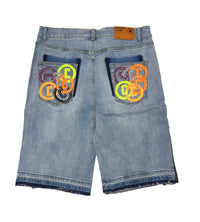 Project Capri Denim Jorts Blue
