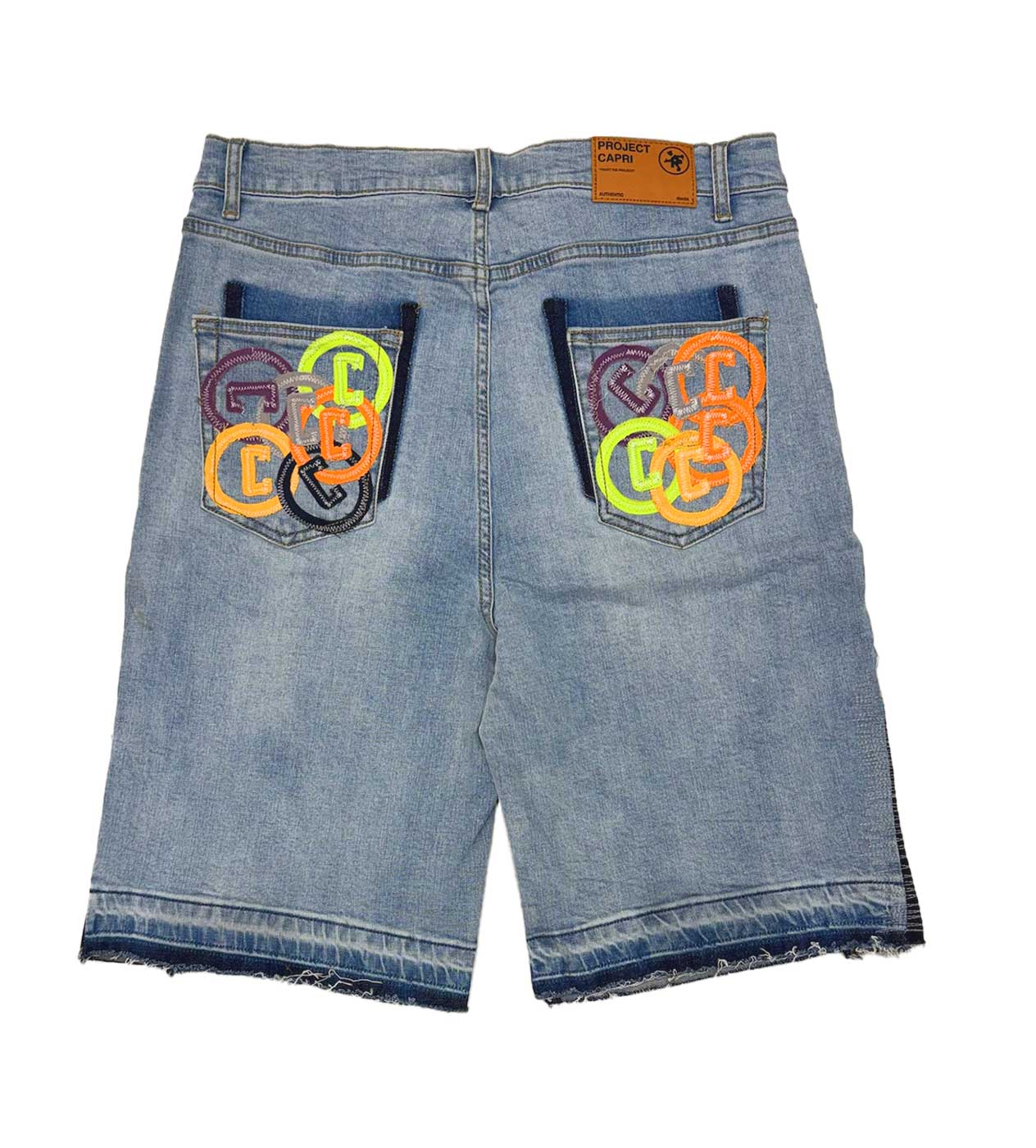 Project Capri Denim Jorts Blue