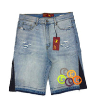 Project Capri Denim Jorts Blue
