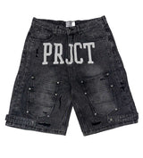 Project Capri Triple Pocket Jorts Black