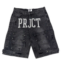 Project Capri Triple Pocket Jorts Black