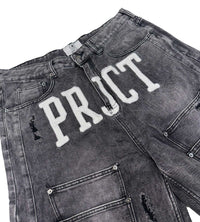 Project Capri Triple Pocket Jorts Black