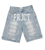 Project Capri Triple Pocket Jorts Light Blue