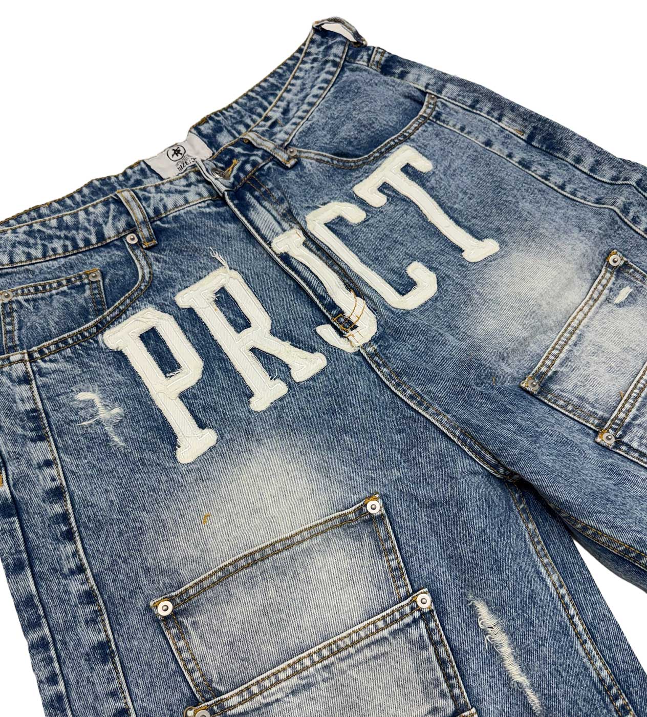 Project Capri Triple Pocket Jorts Blue