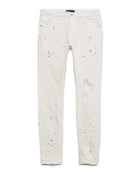 Purple Brand Optic Paint Blowout Pants White