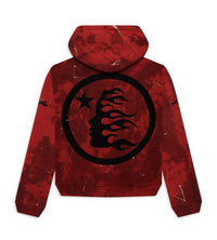 Hellstar Sports Red Tye-Dye Skull Hoodie Back View