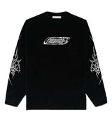 Restock AR Chrome Logo L/S Tee Black