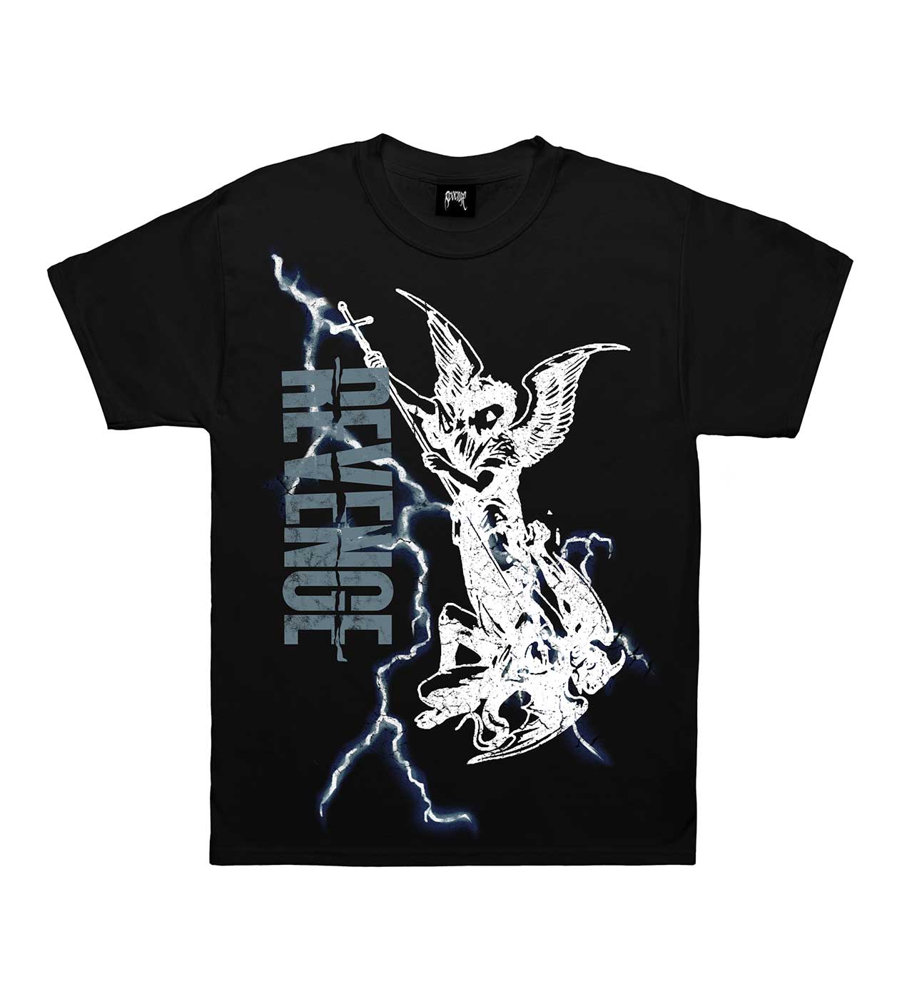 Revenge Archangel Lightning Tee Washed Black