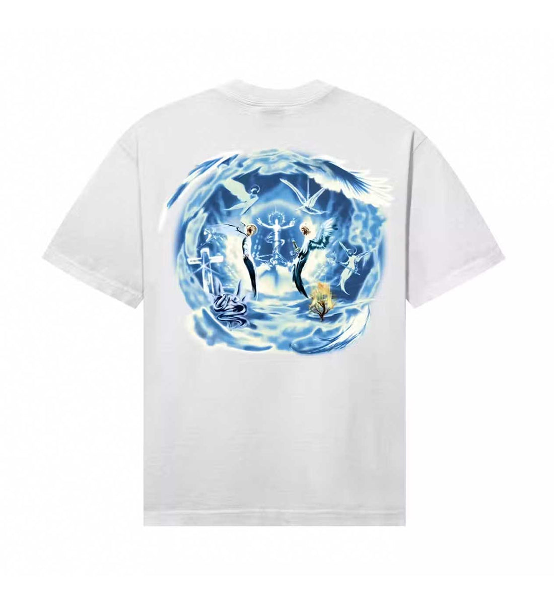 Product Image Of Revenge Angel Arch Logo Tee White Back View