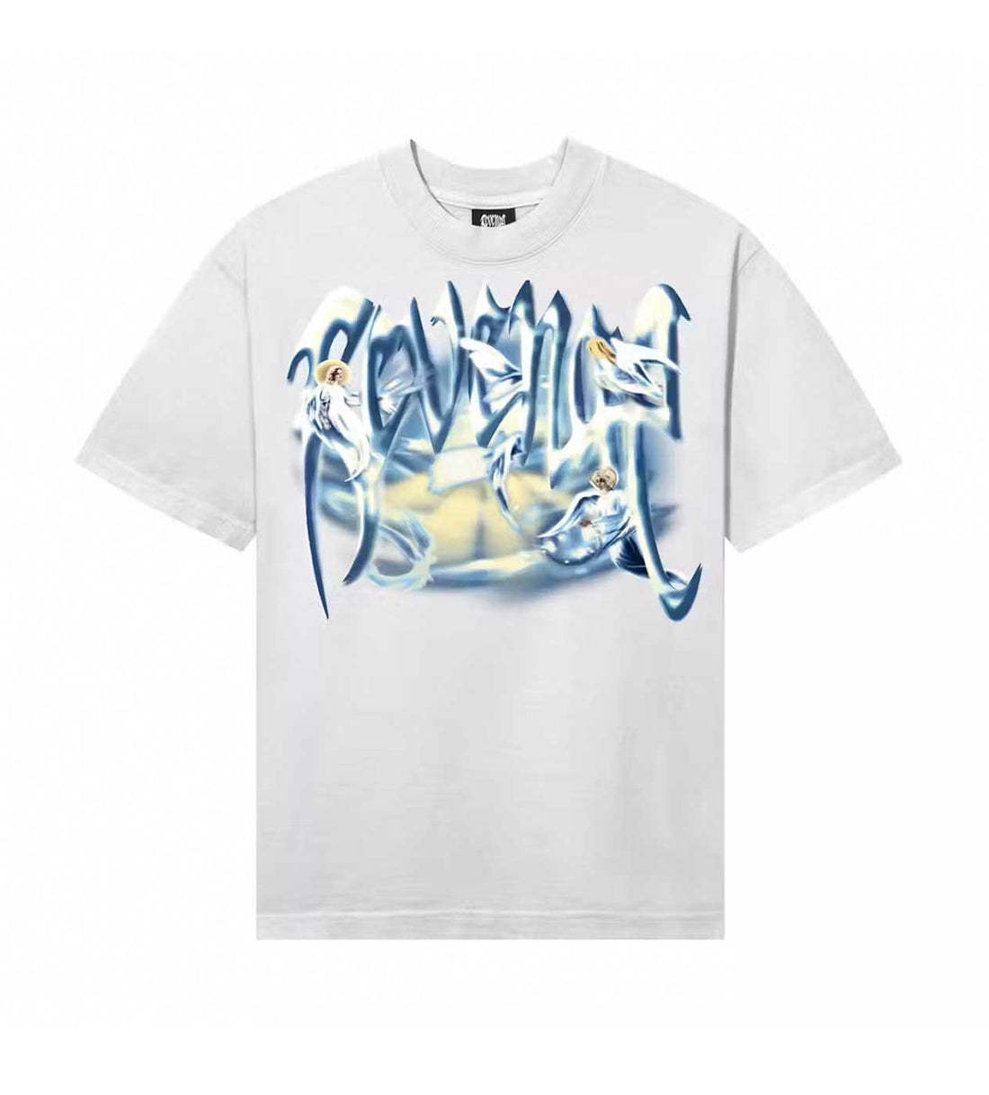 Product Image Of Revenge Angel Arch Logo Tee White Front View