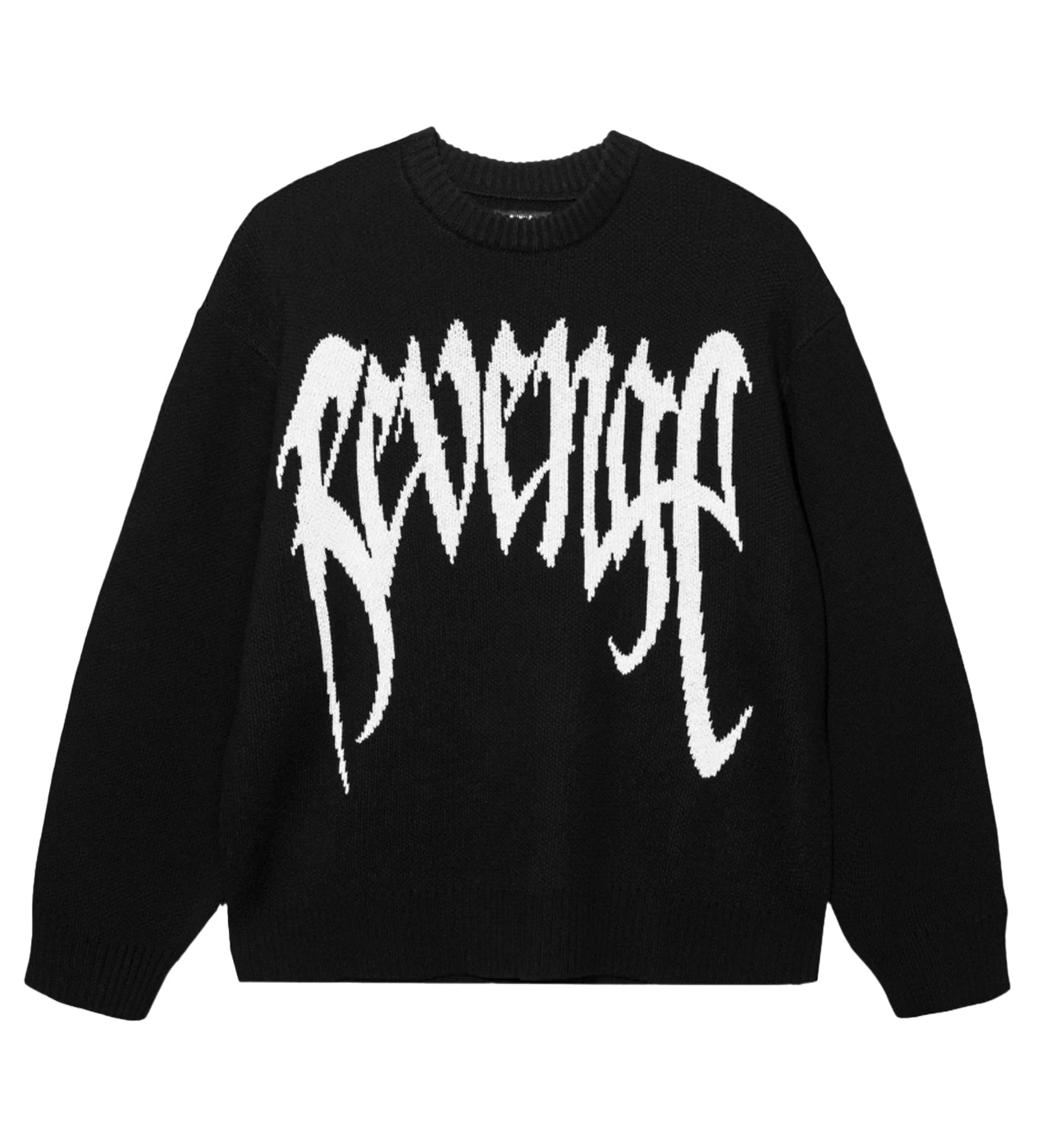 Revenge Arch Logo Knit Sweater Black/White – Restock AR
