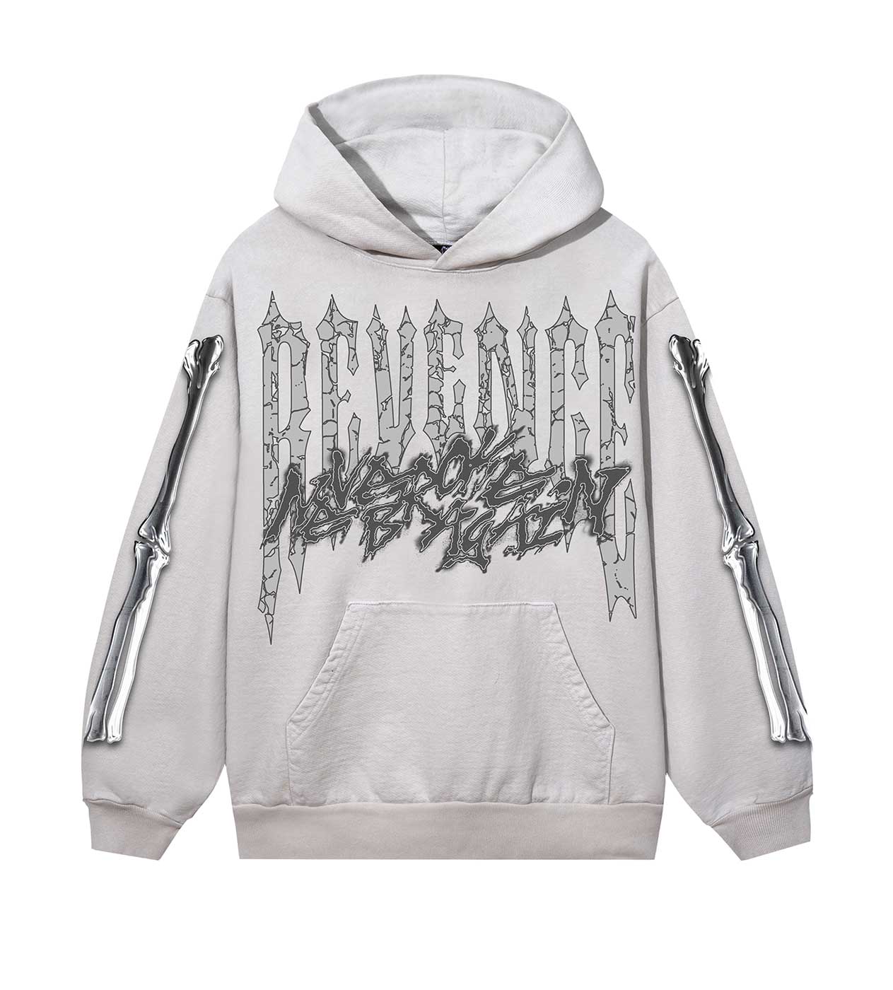 Revenge Chromed Out Hoodie Cement – Restock AR