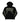 Revenge Crossbones Hoodie Black Front View