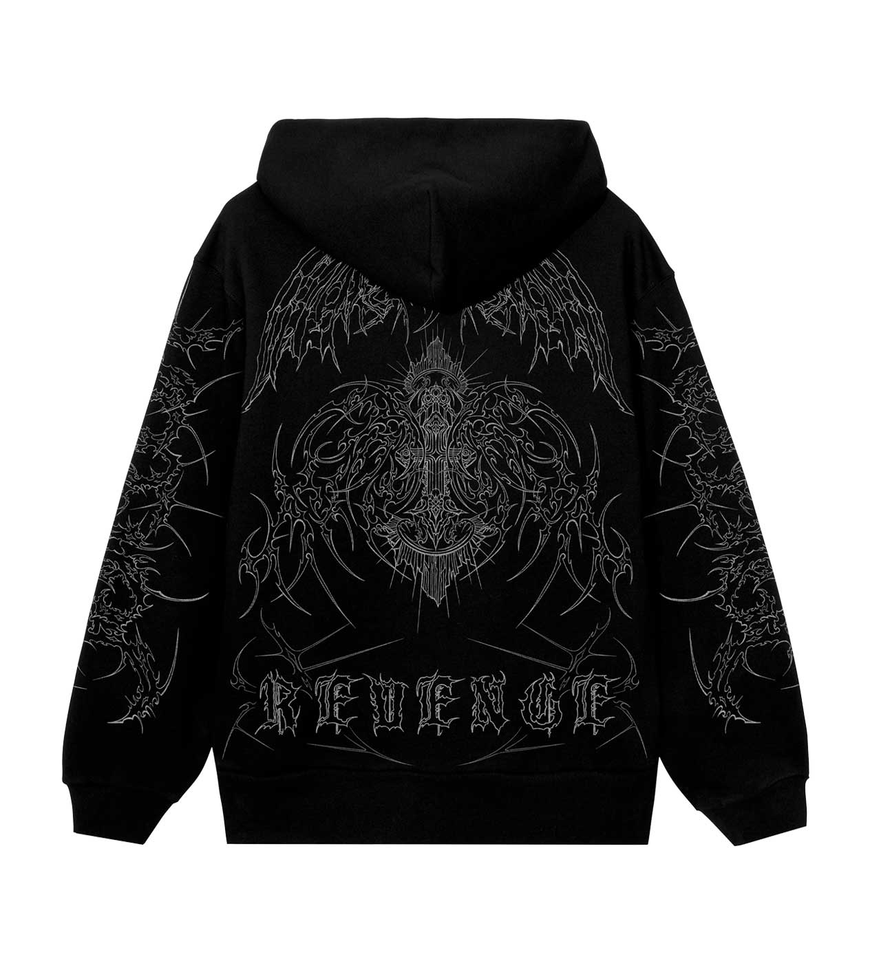 Revenge Cruciform Hoodie Black back