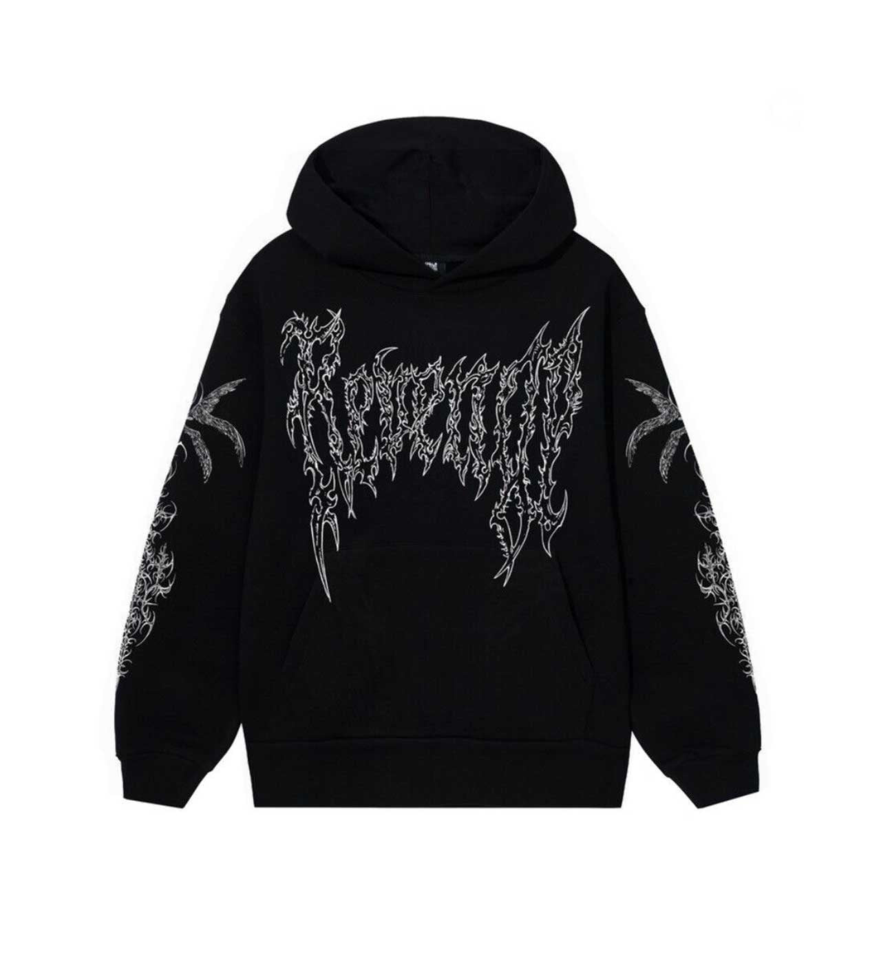 Revenge Dante Paradise Hoodie Black Front