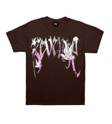 Revenge Graffiti Dove Tee Chocolate Brown