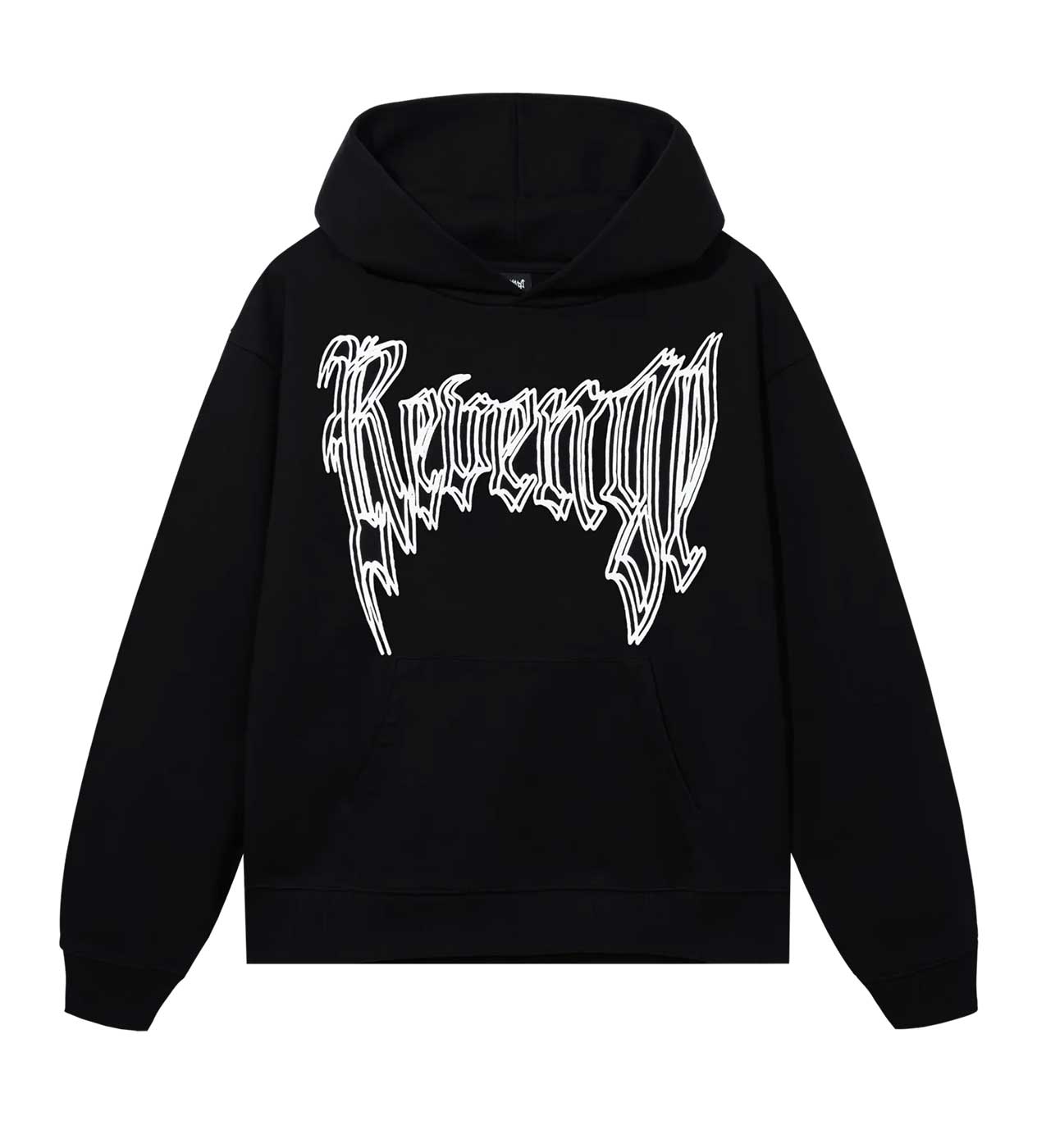 Black and white revenge hoodie hotsell