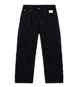 Revenge Logo Distressed Boro Denim Pant Black