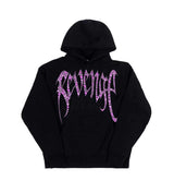 Revenge Pink Broken Heart Hoodie Black