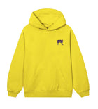 Revenge Purple Embroidered Hoodie Yellow