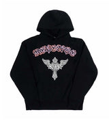 Revenge Skeleton Angel Hoodie Black