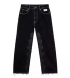 Revenge Skull Patch Denim Pant Black