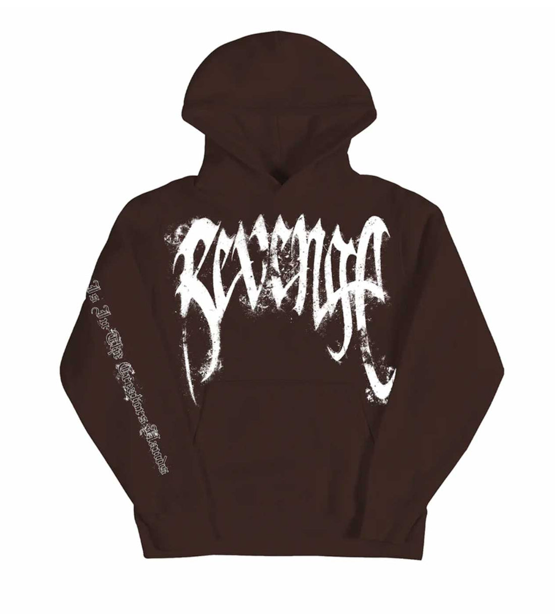 Revenge St. Michaels Hoodie Chocolate Brown Front View