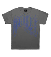 Revenge Web Cross Tee Vintage Black Front View