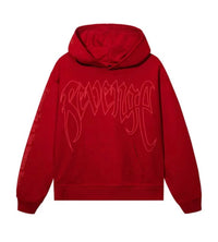 Revenge Xxxtentacion X Kill Outline Red Hoodie Front View