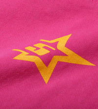 Product Image Of Sp5der P*nk Web Hoodie Pink Close Up View Back
