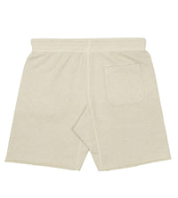 Saint Michael Logo Sweat Shorts Cream back