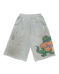 Saint Vanity Gators Long Shorts Grey