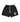 Saint Vanity Nylon Logo Button Shorts Black front
