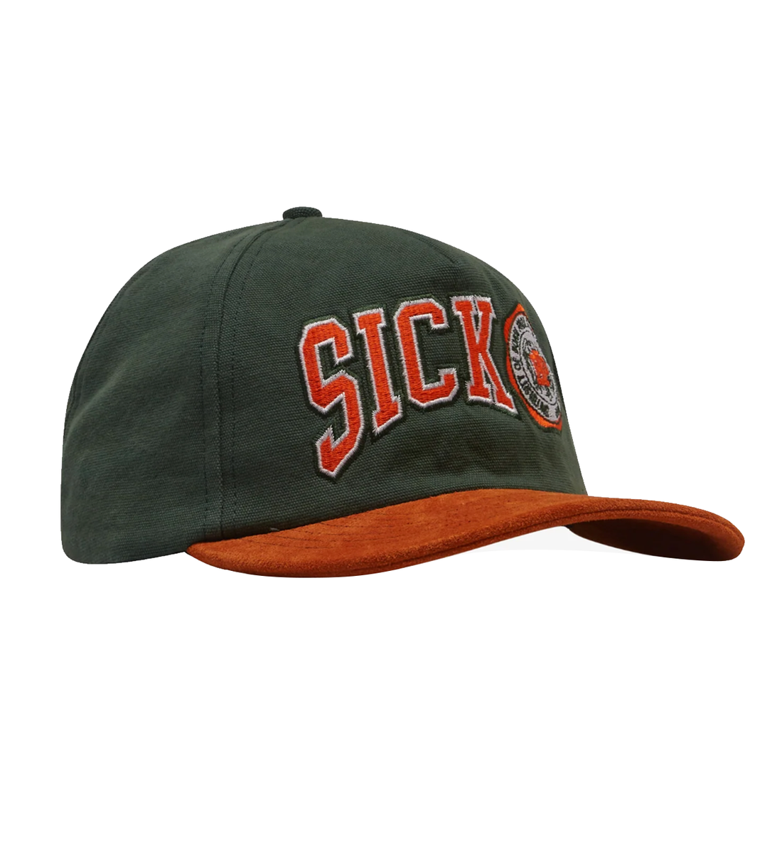 Sicko Trucker Brim Hat Green/Orange