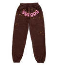 Sp5der 555 Angel Number Sweatpants Brown