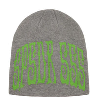 Sp5der 555 Skull Beanie Grey