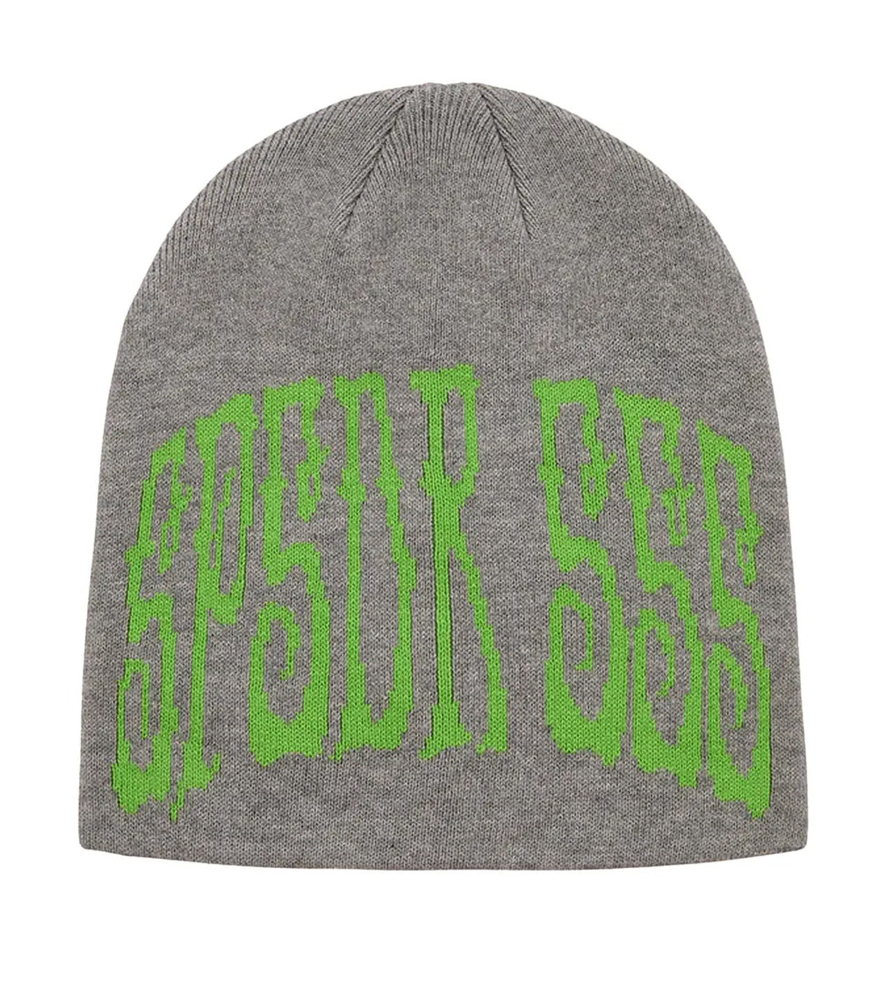 Sp5der 555 Skull Beanie Grey