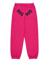 Sp5der Angel Number Sweatpants Pink