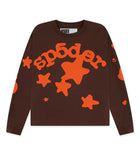 Sp5der Beluga L/S Tee Brown/Orange