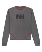 Sp5der Contrast Stitch L/S Tee Taupe